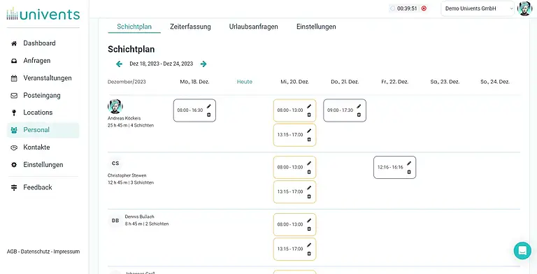 Screenshot partner univents 003 lexoffice rechnungsprogramm buchhaltungssoftware