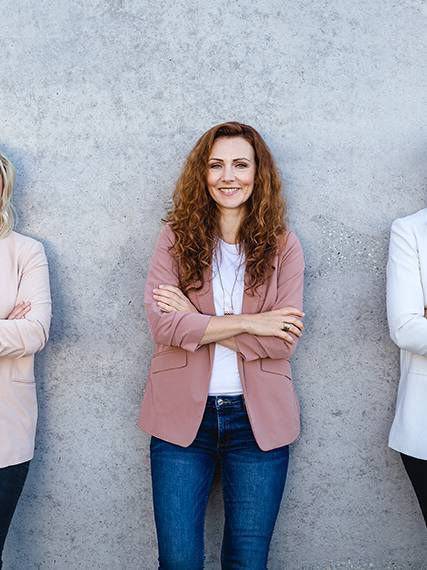 Die Gründerinnen von Netzwerk Bossin, Anika, Denise und Kirsten