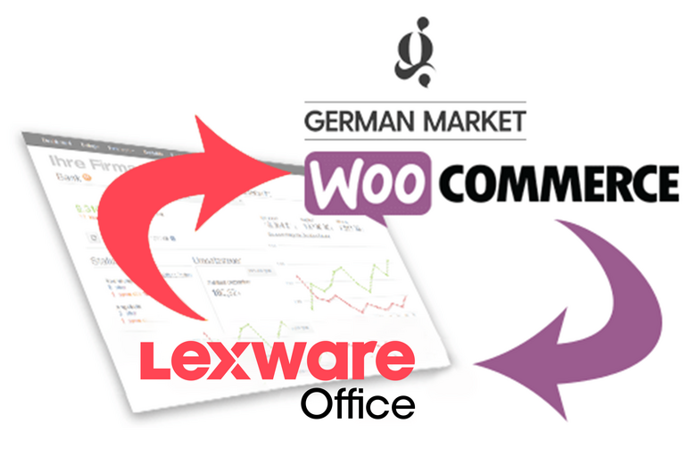 Logo von German Market und Lexware Office.