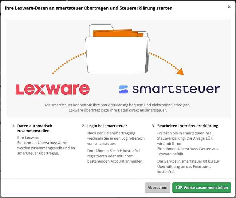 Lexware office smartsteuer import