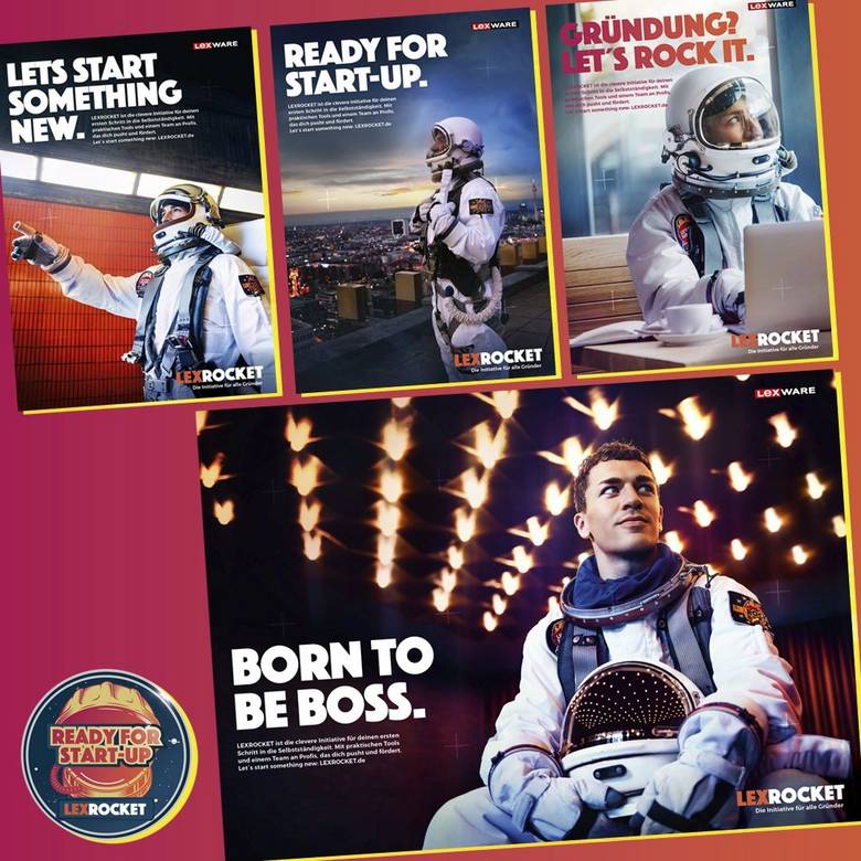 Bild der gewonnen BOB Awards von Lexware, lexoffice und LEXROCKET