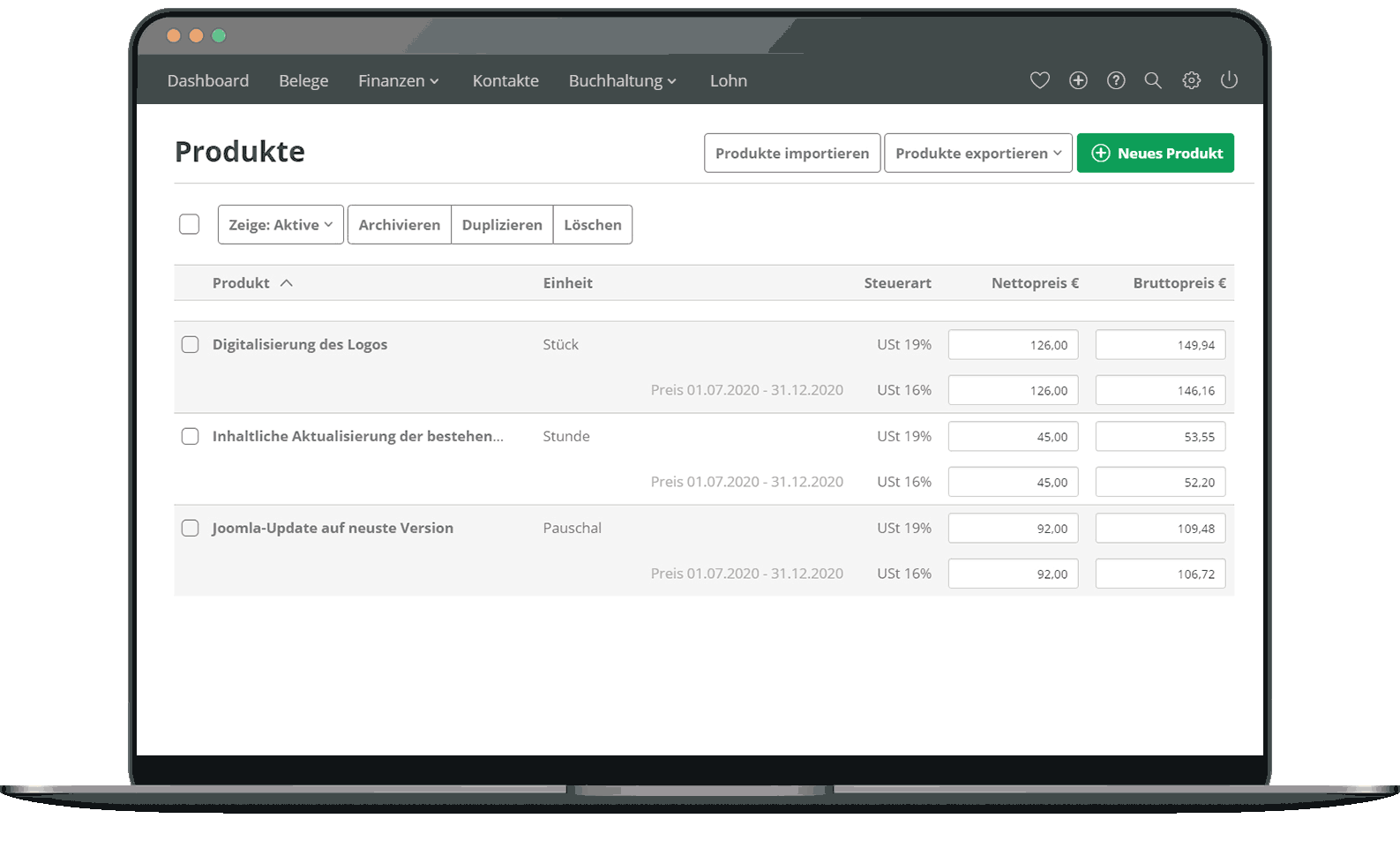 Beitragsbild zur Artikelverwaltung.