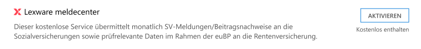 Screenshot Meldecenter Service aktivieren